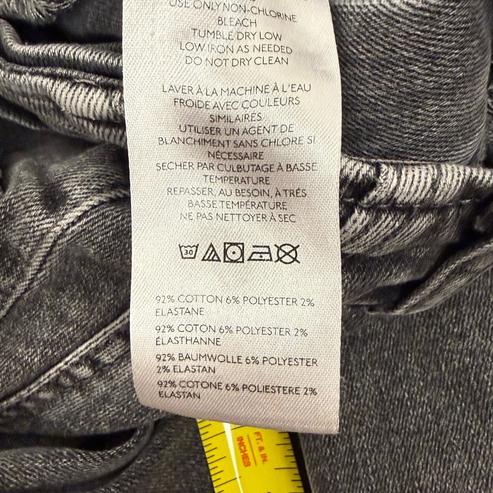 We The Free Black Flare Jeans Raw Hem High Rise Boho Retro Size 24 - Picture 5 of 7